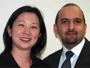 Centre for Sight consultant Saj Khan with paitient Siew-Yin